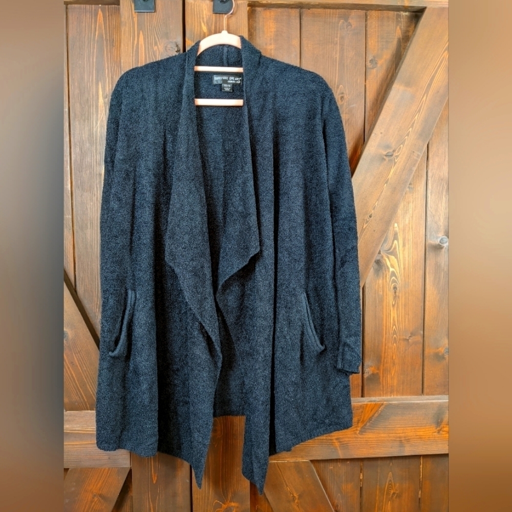 Barefoot Dreams Long Sleeve CozyChic Open Sweater Cardigan with Pockets XXS/XS